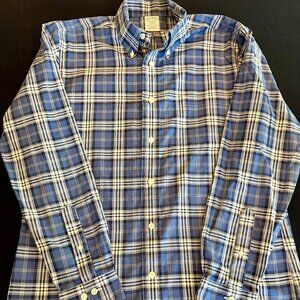 Men's Plaid Brook's Brothers Button Down Shirt Regent Fit (M) Like New